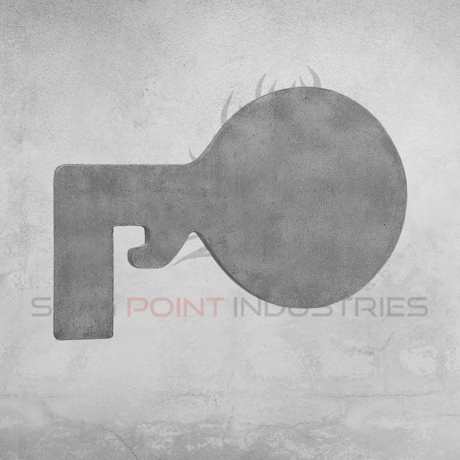 Duelling Tree Flip Paddle – 100MM Round Profile (6MM Thick Mild Steel)