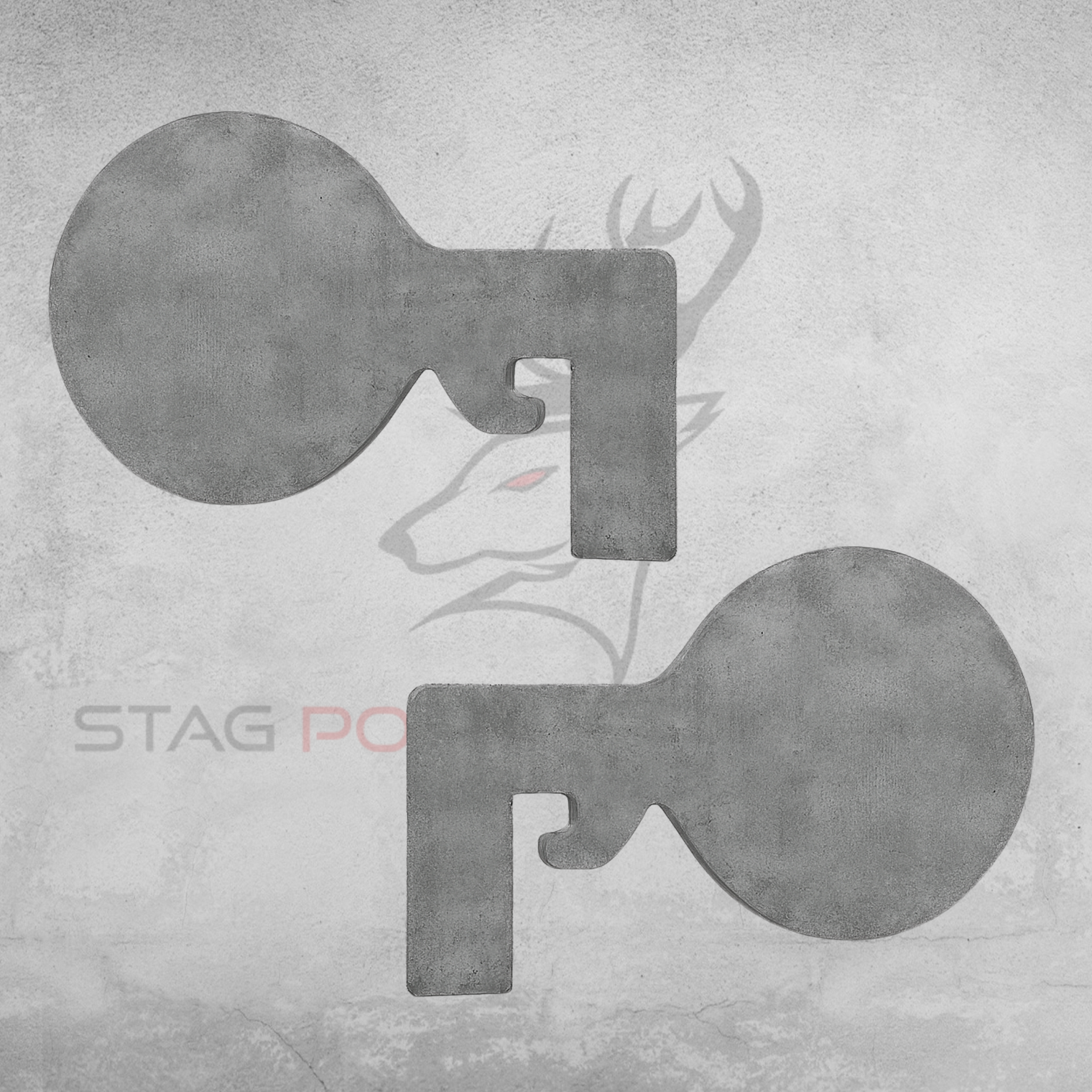 Duelling Tree Flip Paddle – 100MM Round Profile (6MM Thick Mild Steel)