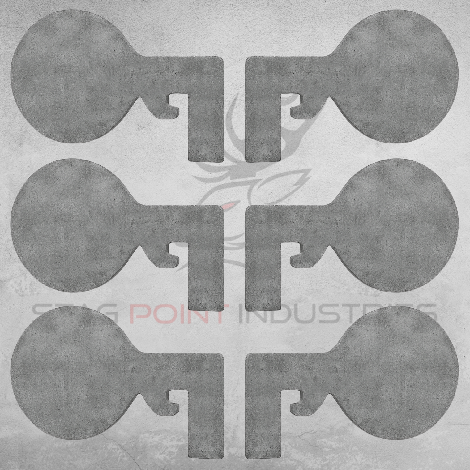 Duelling Tree Flip Paddle – 100MM Round Profile (6MM Thick Mild Steel)