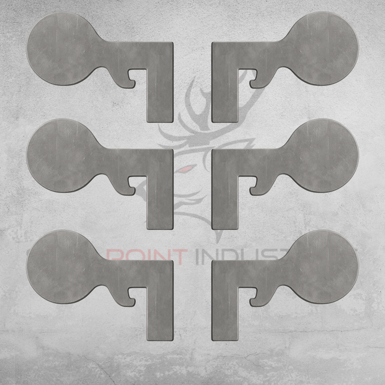 Duelling Tree Flip Paddle – 50MM Round Profile (6MM Thick Mild Steel)