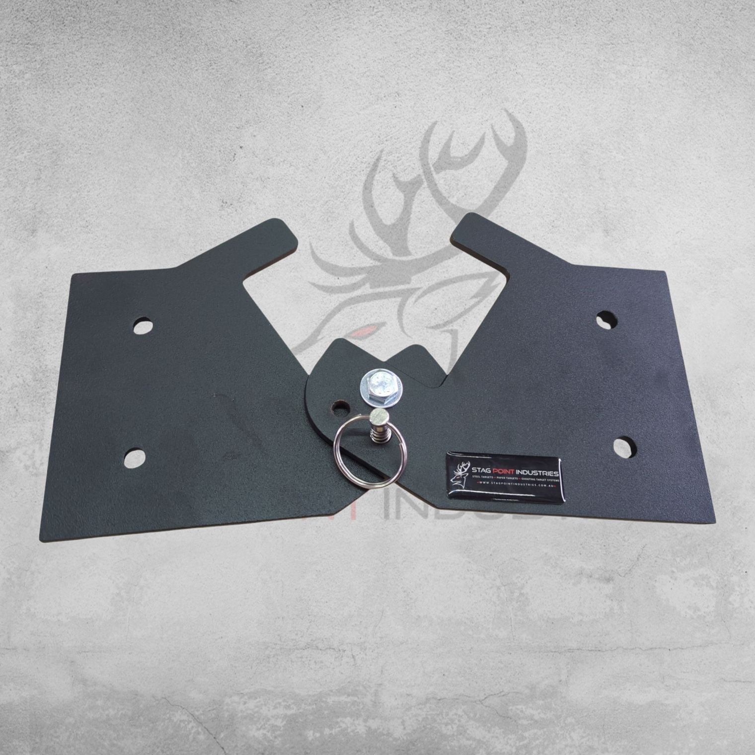 70X35-DELTA GONG TARGET STAND - Bracket and Bolt Kit (FOLDABLE) *Chains Not Included*
