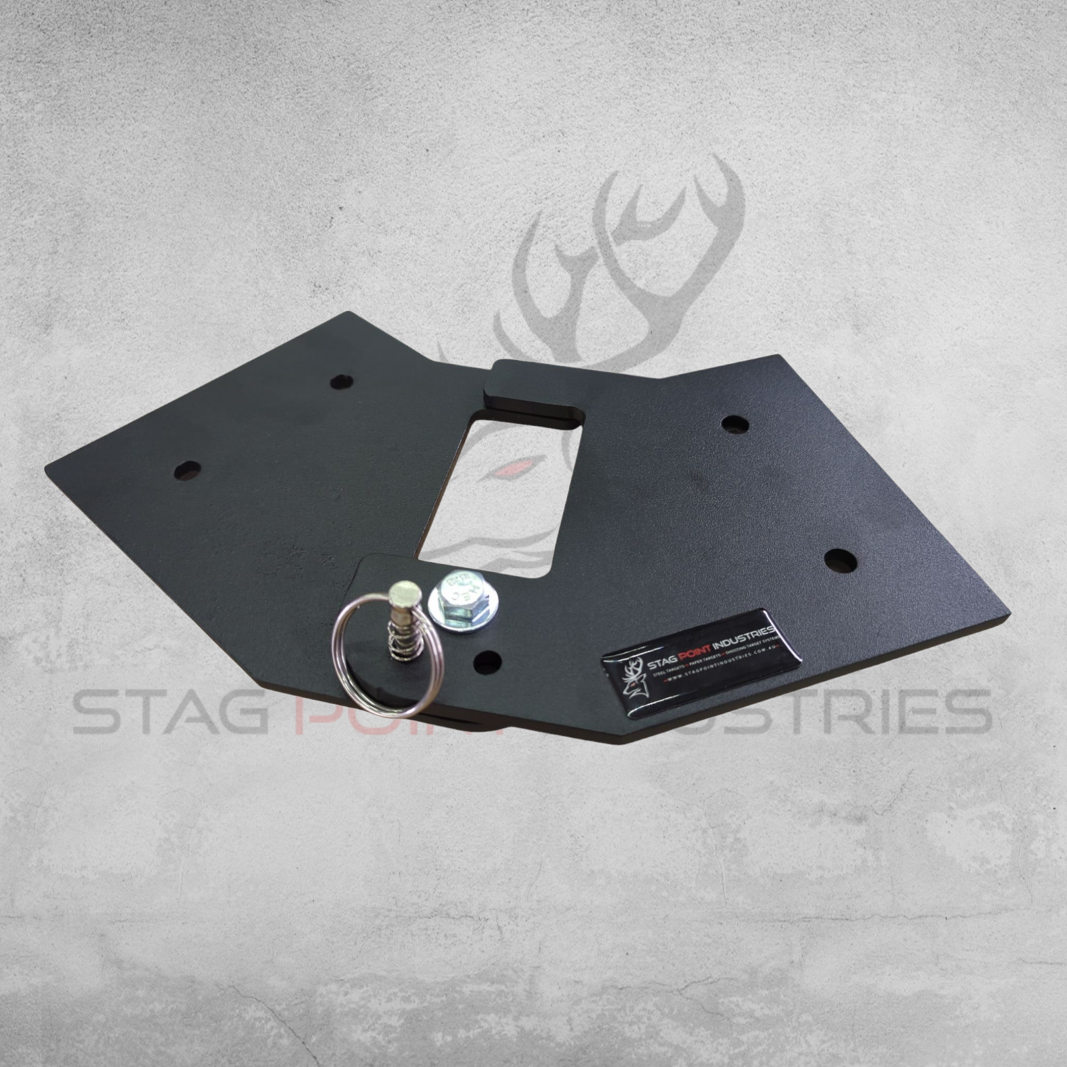 70X35-DELTA GONG TARGET STAND - Bracket and Bolt Kit (FOLDABLE) *Chains Not Included*