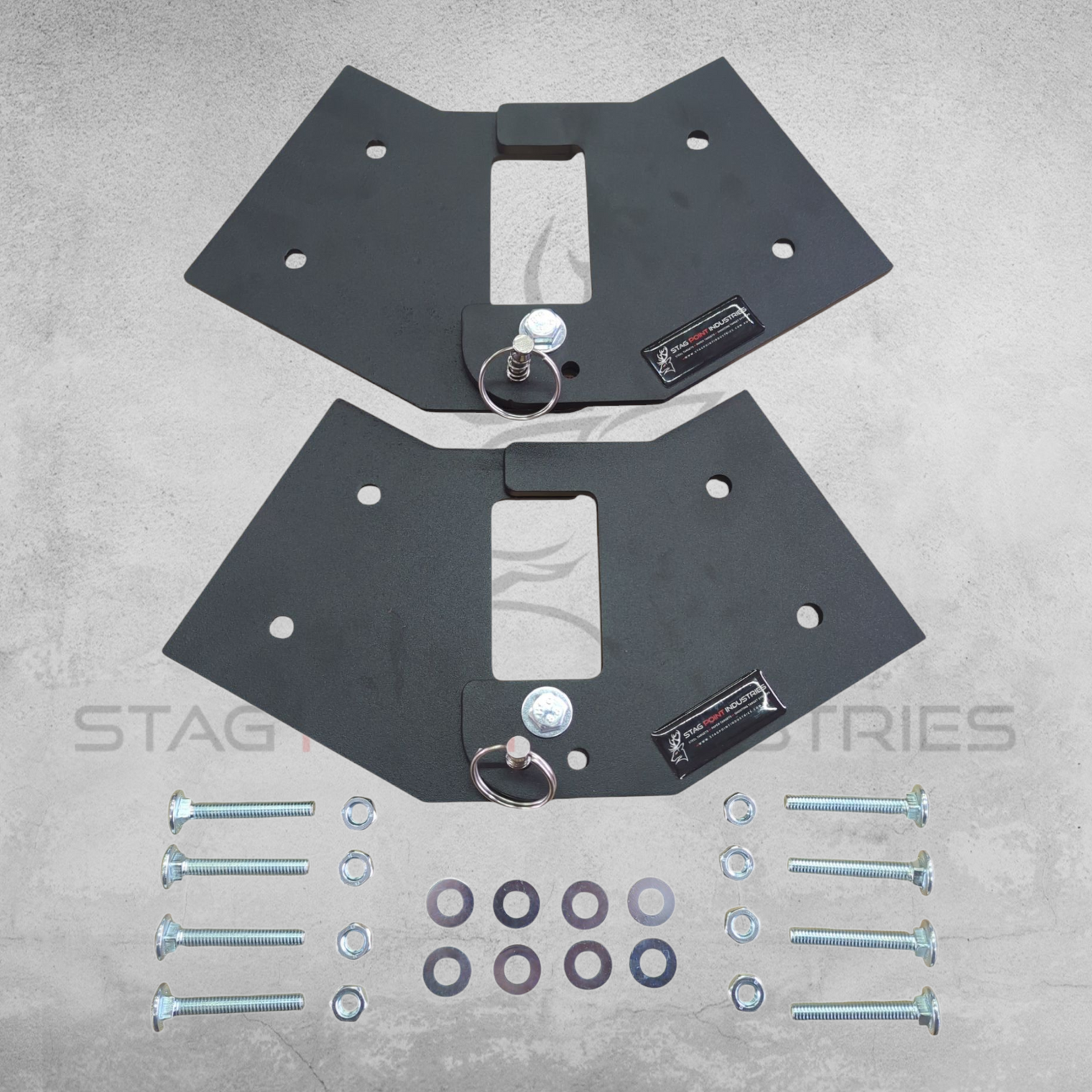 70X35-DELTA GONG TARGET STAND - Bracket and Bolt Kit (FOLDABLE) *Chains Not Included*