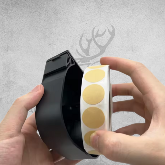 Bullseye Patch Dispenser – Target Sticker Roll Holder