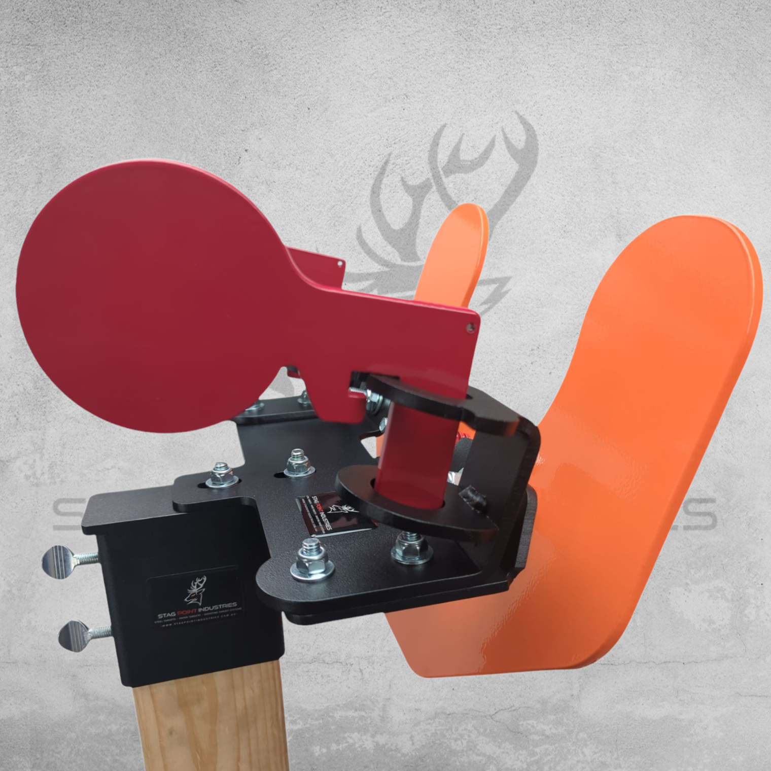 Duel-Master Final Paddle Target – Full Kit (6mm AR450 Face Plate + x2 Flip Paddle Brackets)
