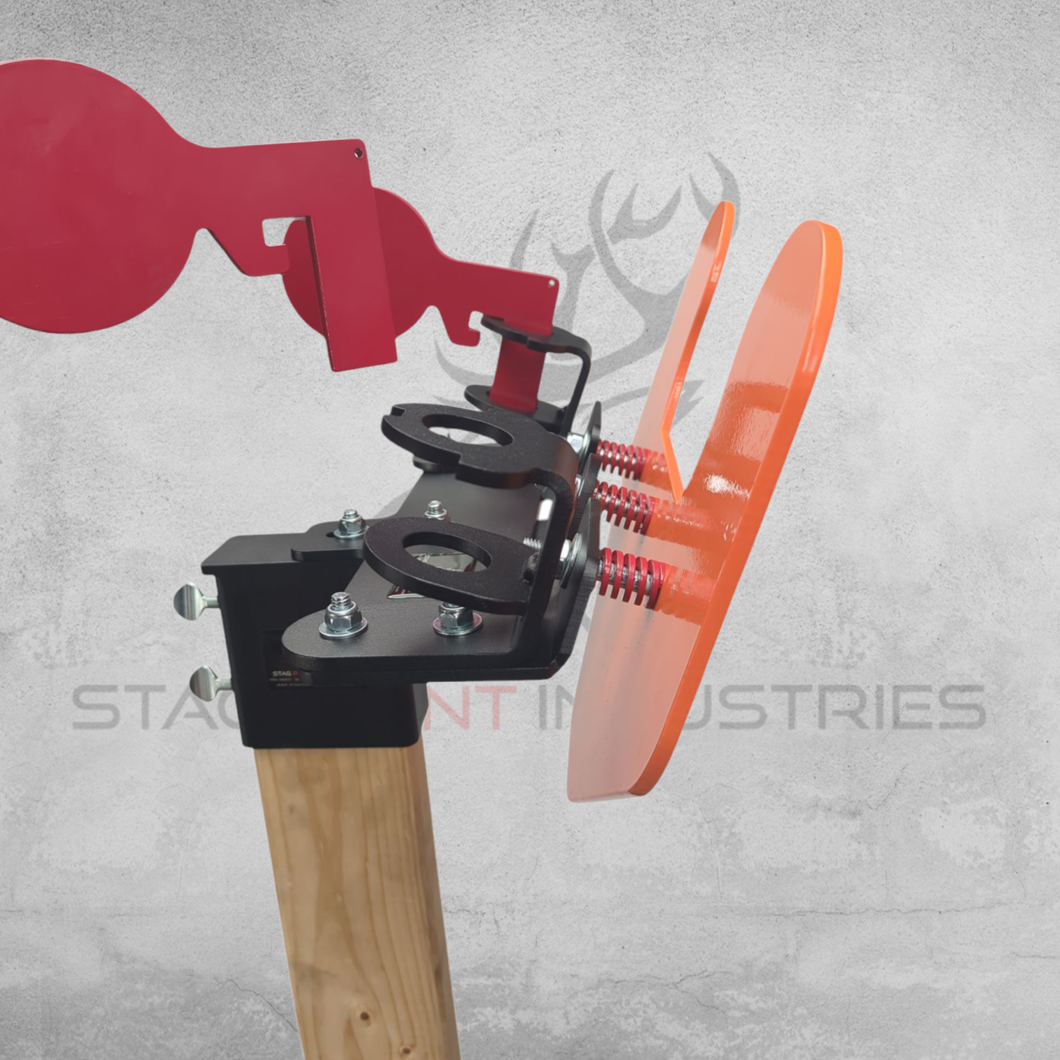 Duel-Master Final Paddle Target – Full Kit (6mm AR450 Face Plate + x2 Flip Paddle Brackets)