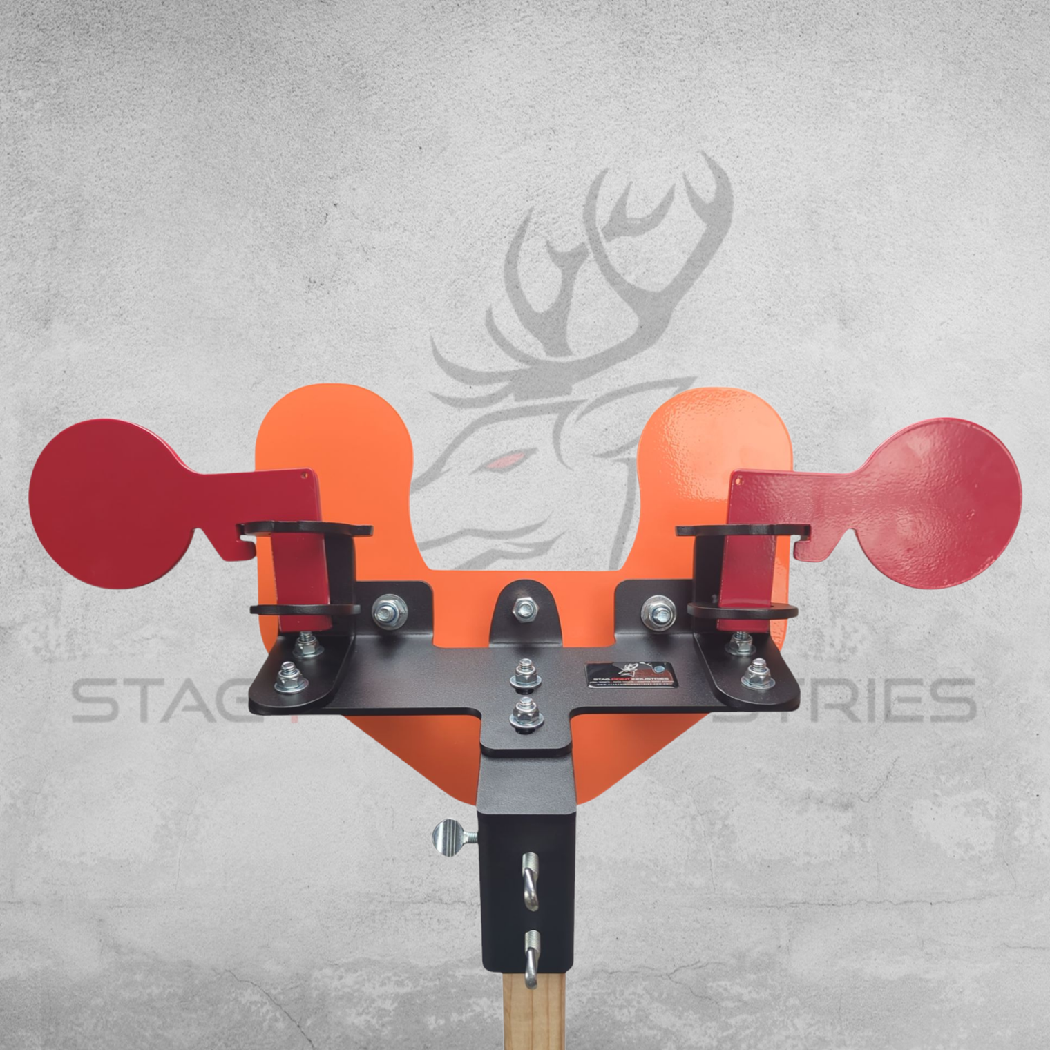 Duel-Master Final Paddle Target – Full Kit (6mm AR450 Face Plate + x2 Flip Paddle Brackets)