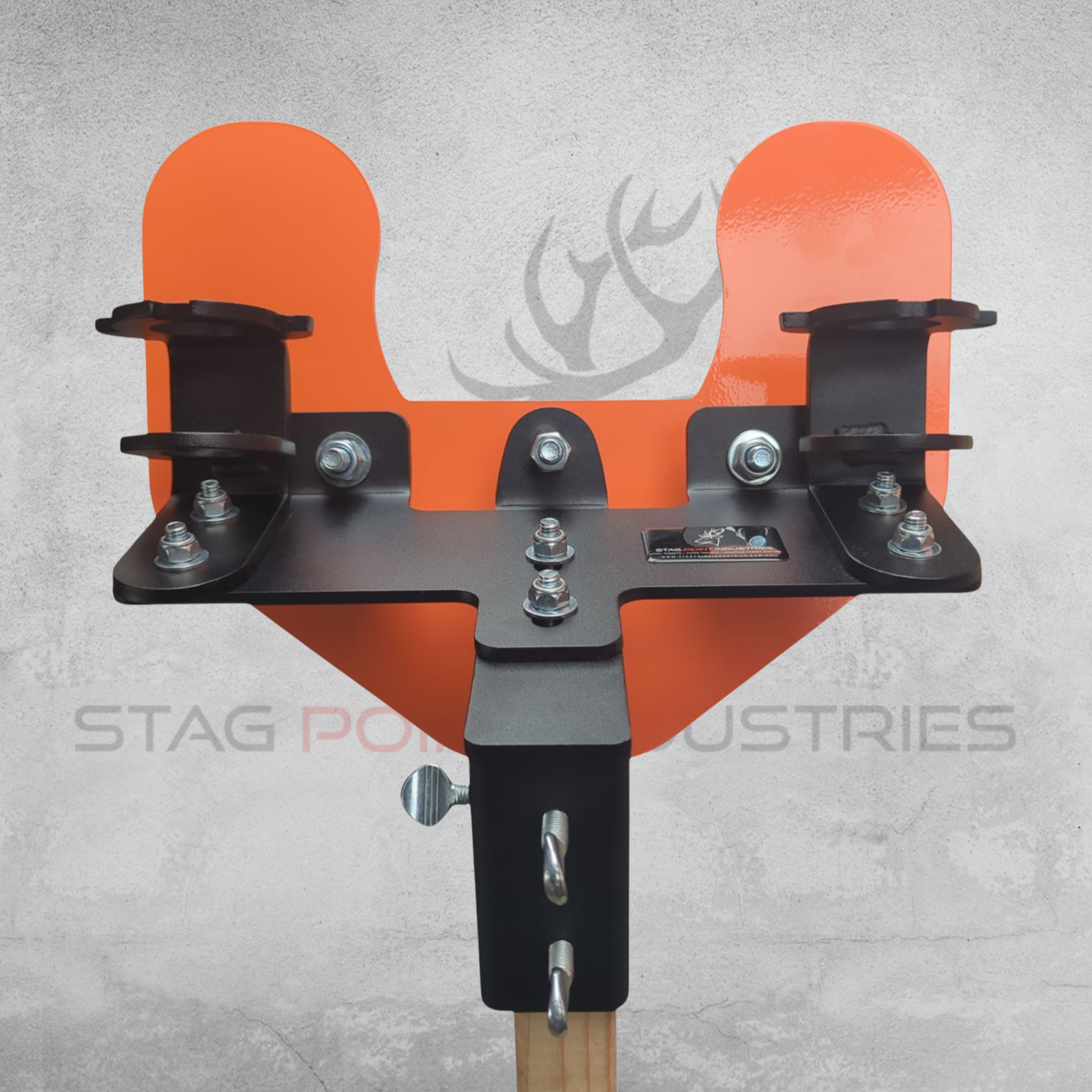 Duel-Master Final Paddle Target – Full Kit (6mm AR450 Face Plate + x2 Flip Paddle Brackets)