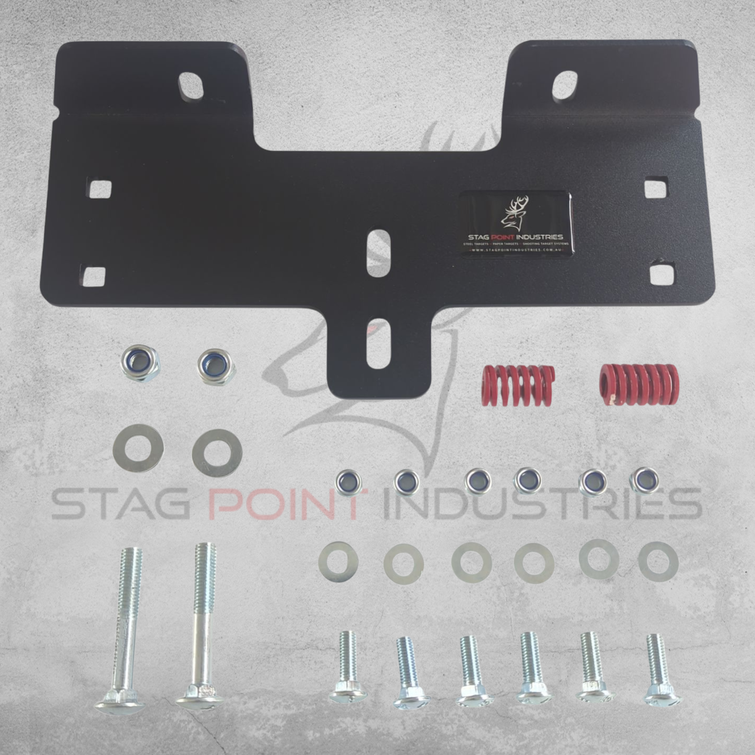 Duel-Master Final Paddle Target – Full Kit (6mm AR450 Face Plate + x2 Flip Paddle Brackets)