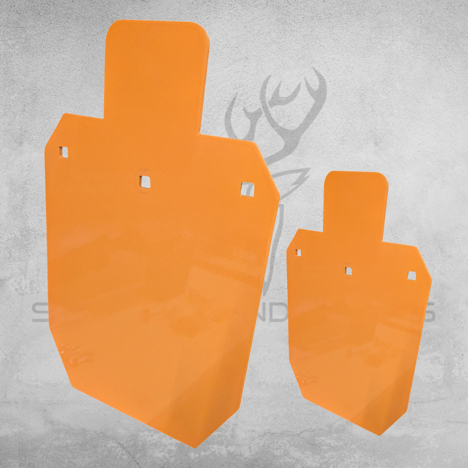 12mm Half-Size IPSC Style Silhouette Target (Armour Plate)