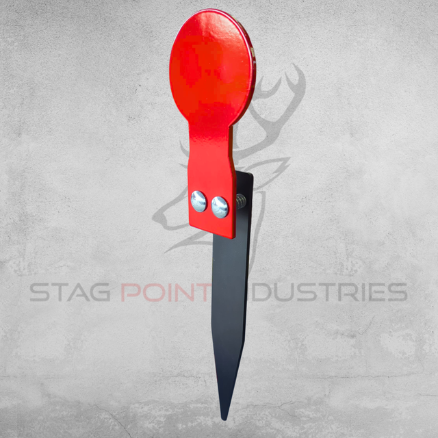 Rimfire Stake & Shoot Target Kit – 100x200 AR450 Popper + Light Duty Stake