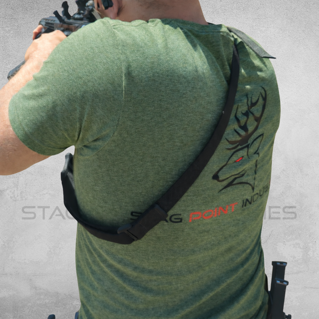 Stag Point Industries Men’s Soft style Tee – Heather Military Green (Modern Classic Fit)