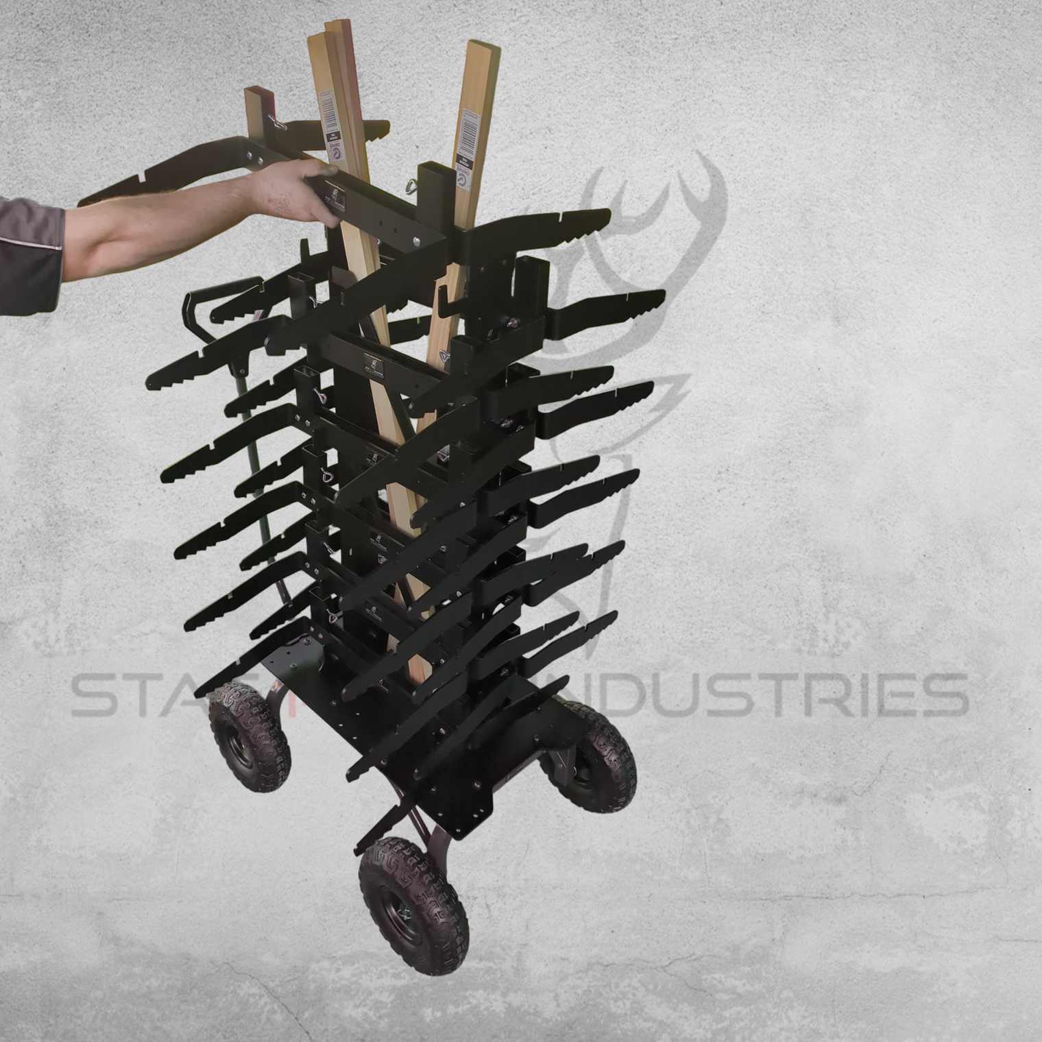 11PC STACK-RACK + DOWN-RANGE TROLLEY KIT