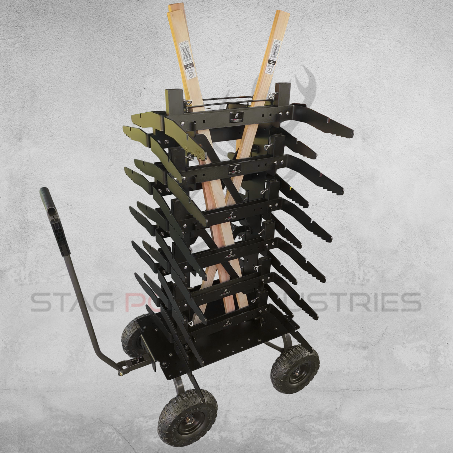 PRO CLUB PACK – 11PC STACK RACK + DOWN-RANGE TROLLEY + X11 IPSC H-STANDS