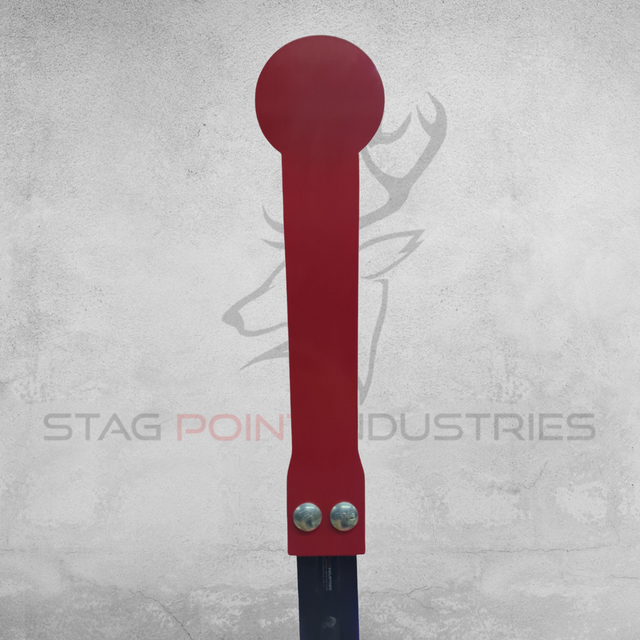 Centrefire Stake & Shoot Target Kit – 100x400 AR500 Paddle + Heavy Duty Stake