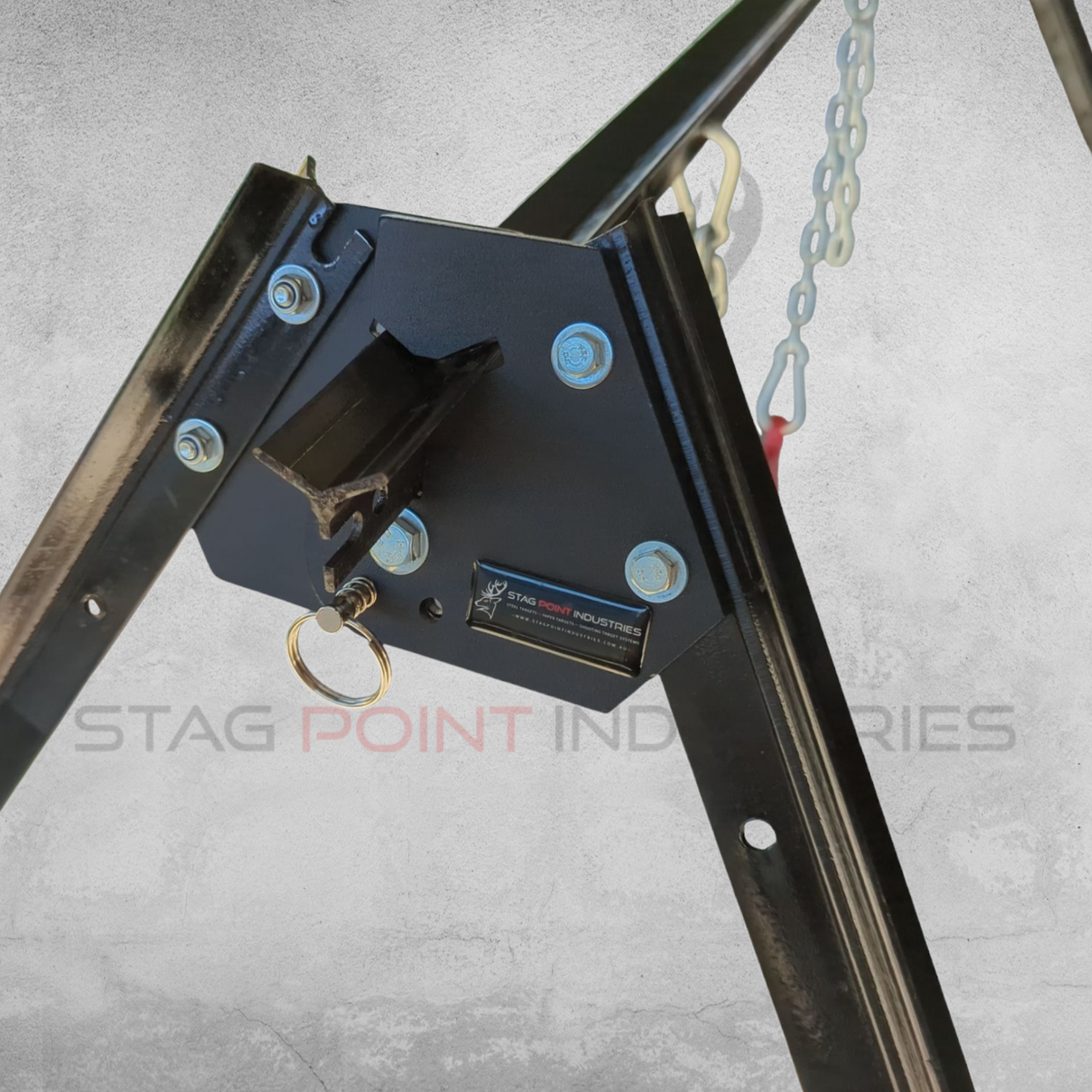 STAR-DELTA GONG TARGET STAND (FOLDABLE) *Chains Not Included*