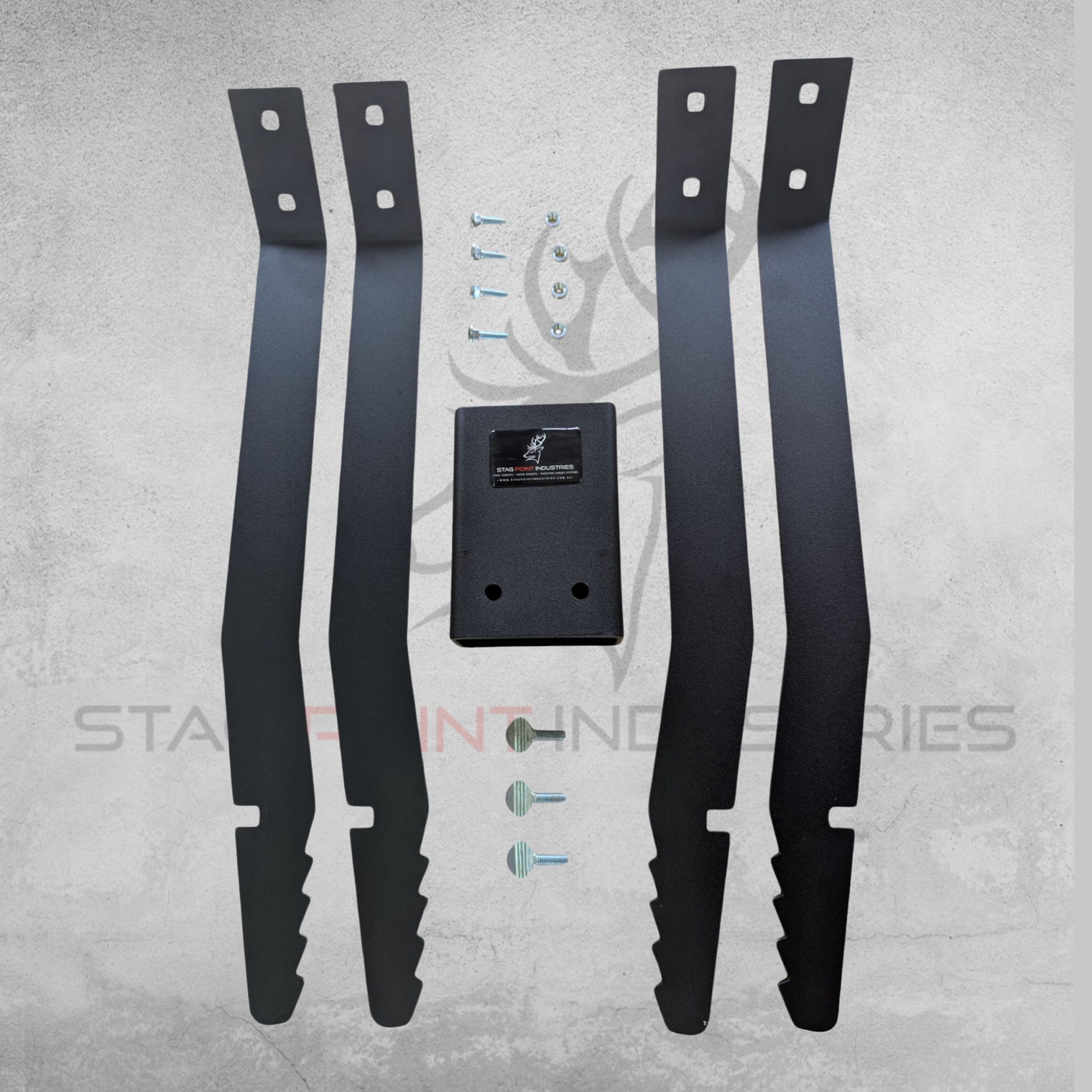 “Clear-Shot” Air/.22LR Target Bundle – Reactive System with X-Base (6mm Mild Steel)