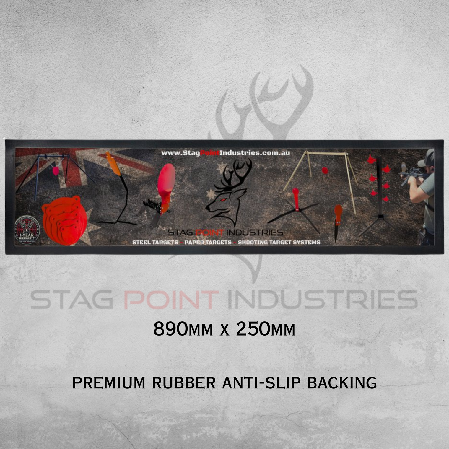 Stag Point Industries Bar Mat – 890mm x 250mm