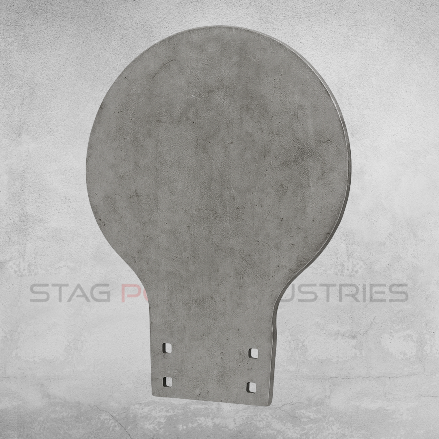 Pistol/Light Rifle 300mm Round Gong – EVO Base Compatible (8mm AR500 Armour Plate)