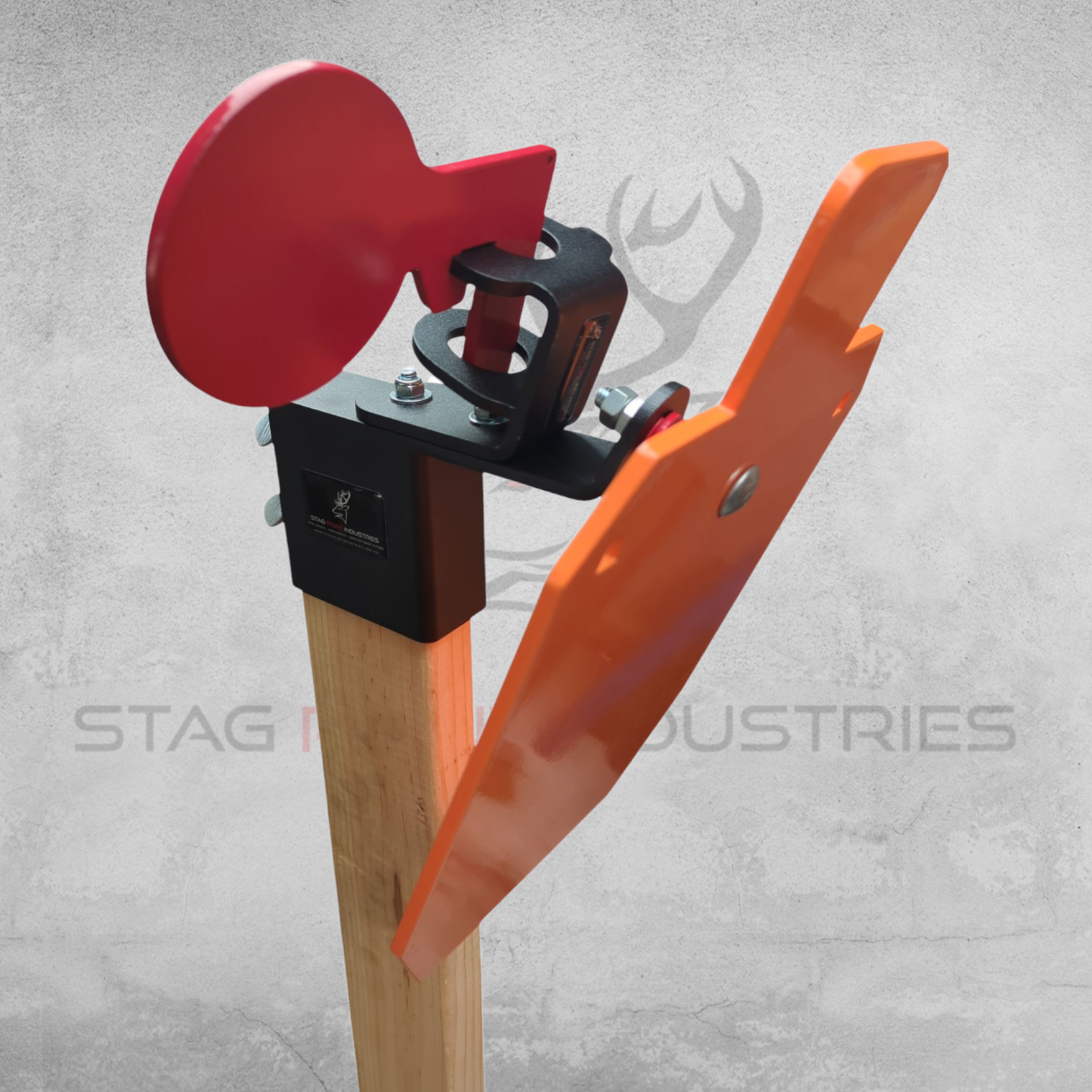 “Clear-Shot” Air/.22LR Target Bundle – Reactive System with X-Base (6mm Mild Steel)