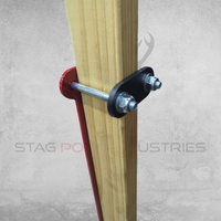 10mm AR500 Timber Post -Armour Cover Plate-