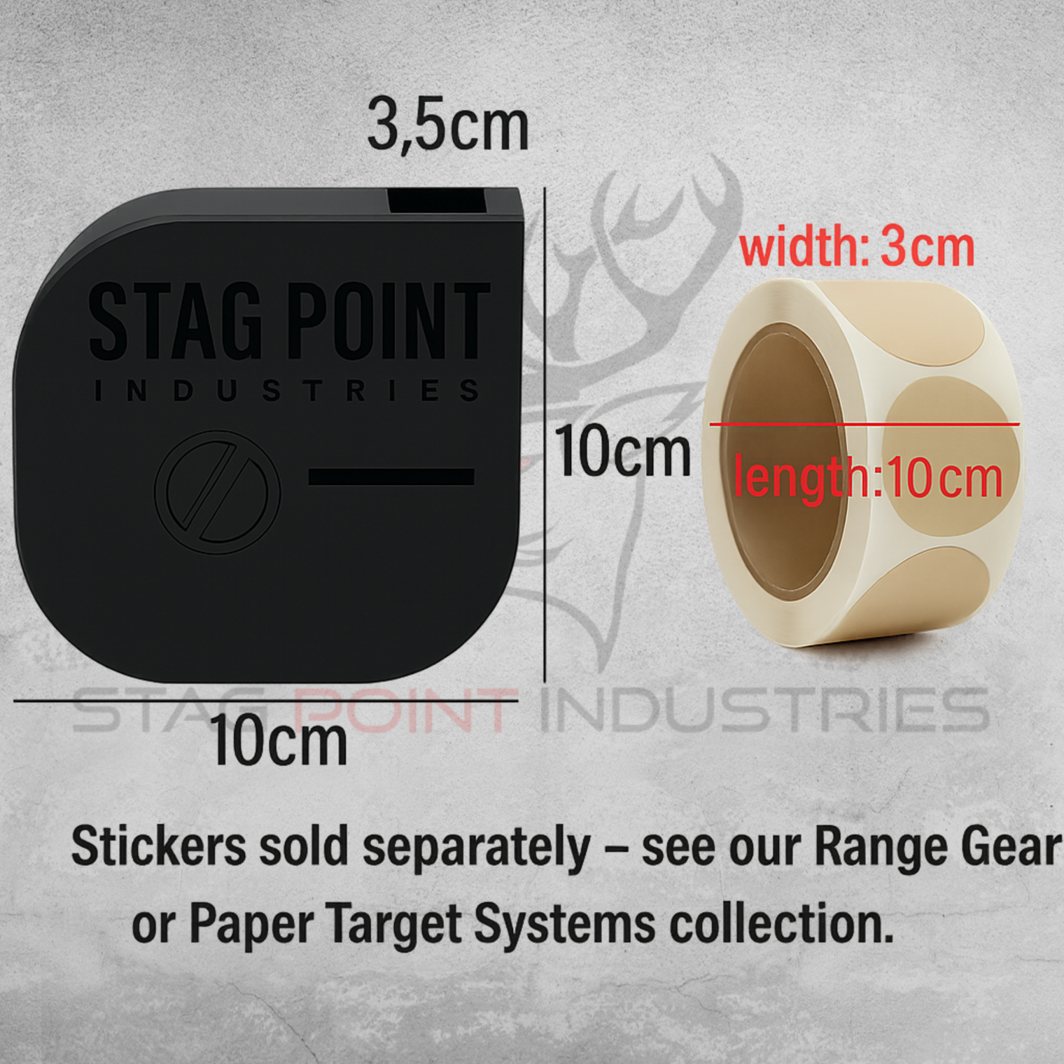 Bullseye Patch Dispenser – Target Sticker Roll Holder