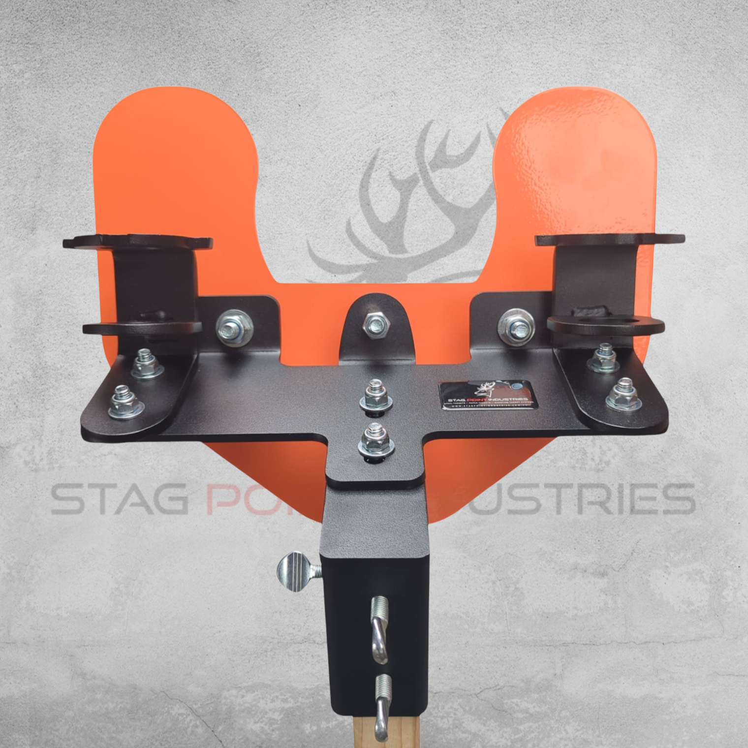 Duel-Master Final Paddle Target – Complete Bundle 22LR (6mm Mild Steel, All-Inclusive Kit)