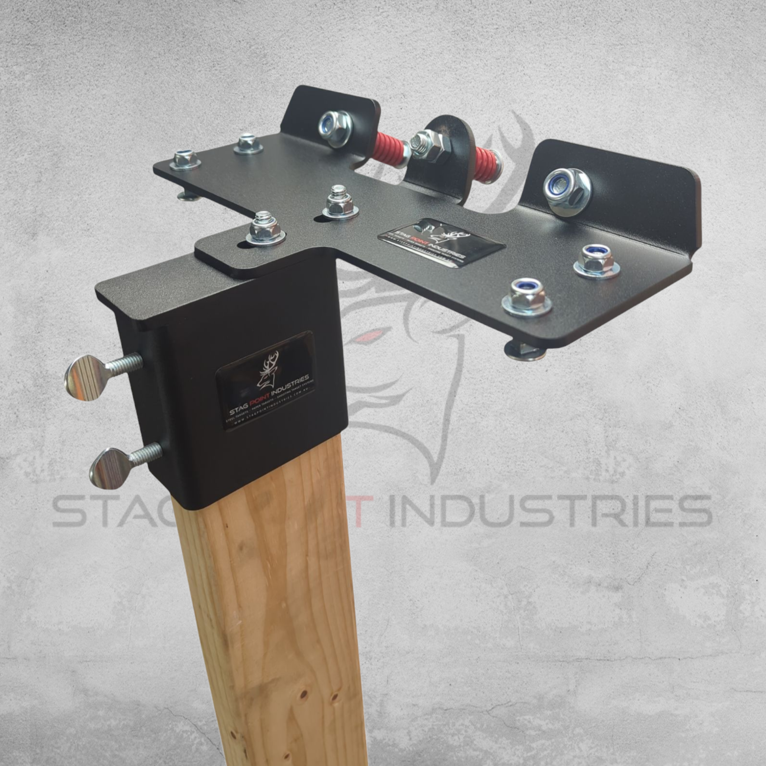 Dual Flip Paddle Bracket – Full Kit (6mm Mild Steel Face Plate)