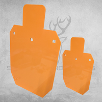 6mm Half-Size IPSC Style Silhouette Target (Premium Mild Steel)
