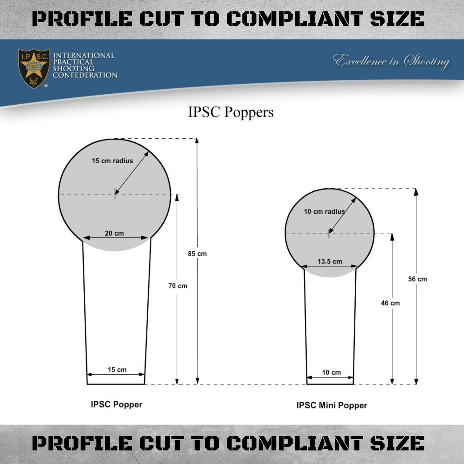 IPSC Competition Popper Full-Kit – 8MM AR500