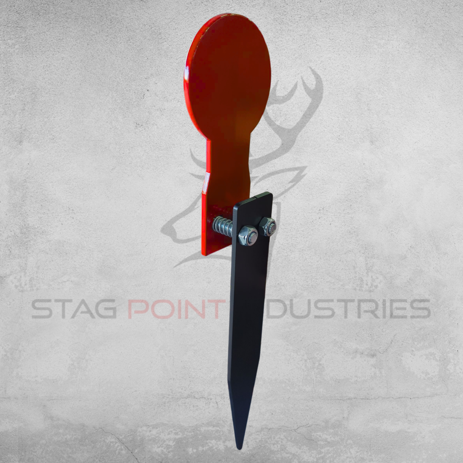 Rimfire Stake & Shoot Target Kit – 100x200 AR450 Popper + Light Duty Stake