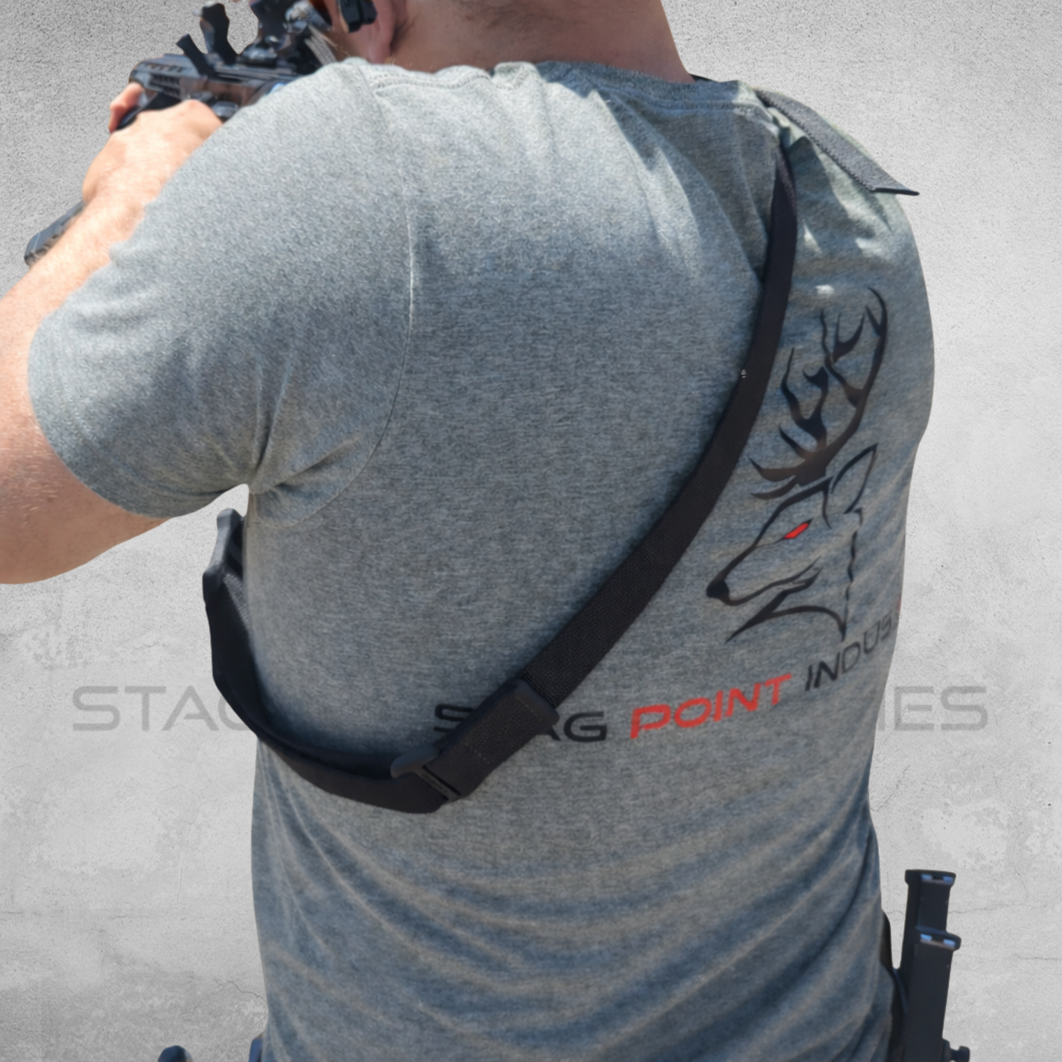 Stag Point Industries Men’s Soft style Tee – Dark Heather Grey (Modern Classic Fit)