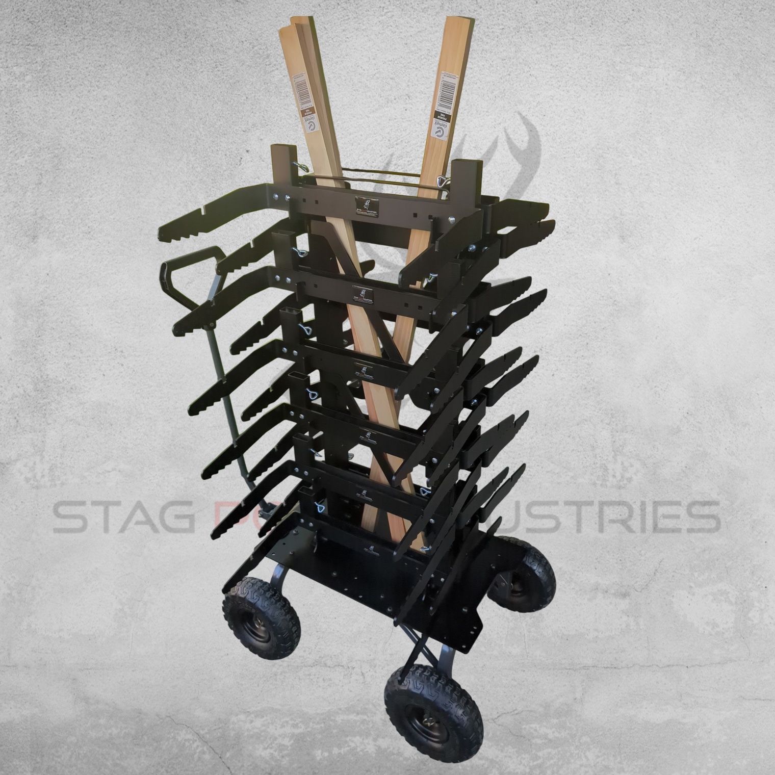 PRO CLUB PACK – 11PC STACK RACK + DOWN-RANGE TROLLEY + X11 IPSC H-STANDS