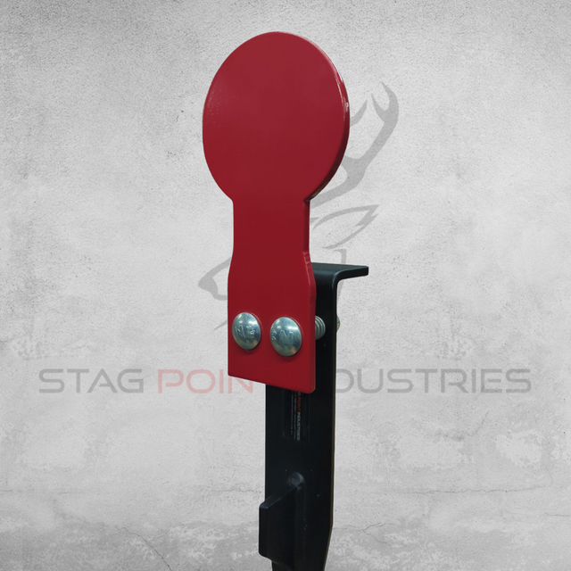 Stake & Shoot Target Plate – 100mm Round Profile (200mm Tall, 6mm AR450)