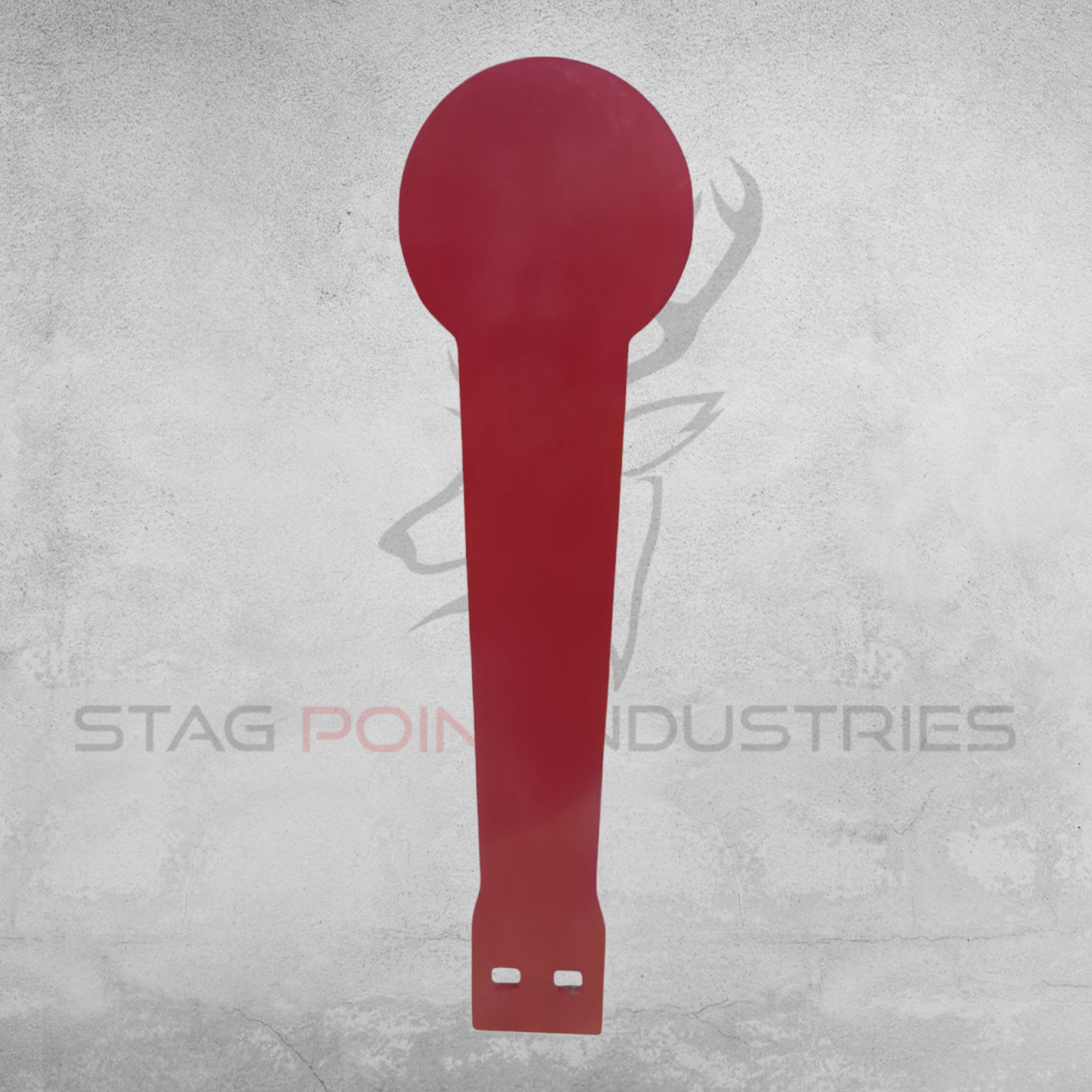 Stake & Shoot Target Plate – 100mm Round Profile (400mm Tall, 6mm AR450)