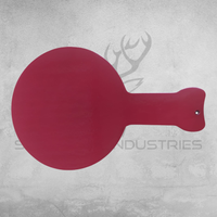 Texas Star Target Plate – 100MM Round Profile (6MM Premium Mild Steel)