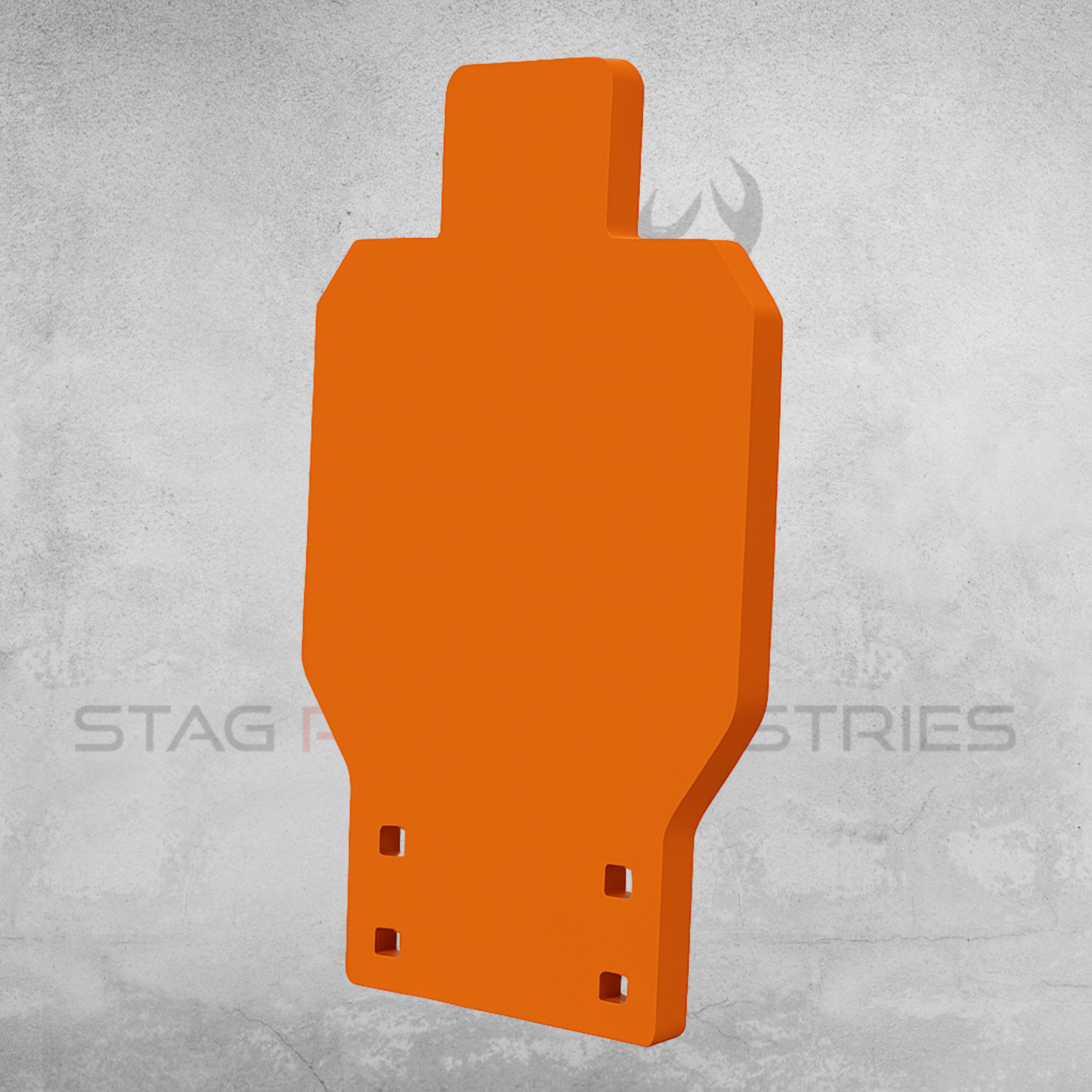 Centrefire Magnum EVO-Popper Kit – Base + Half-Size IPSC Silhouette Target (16mm AR500 Armour)