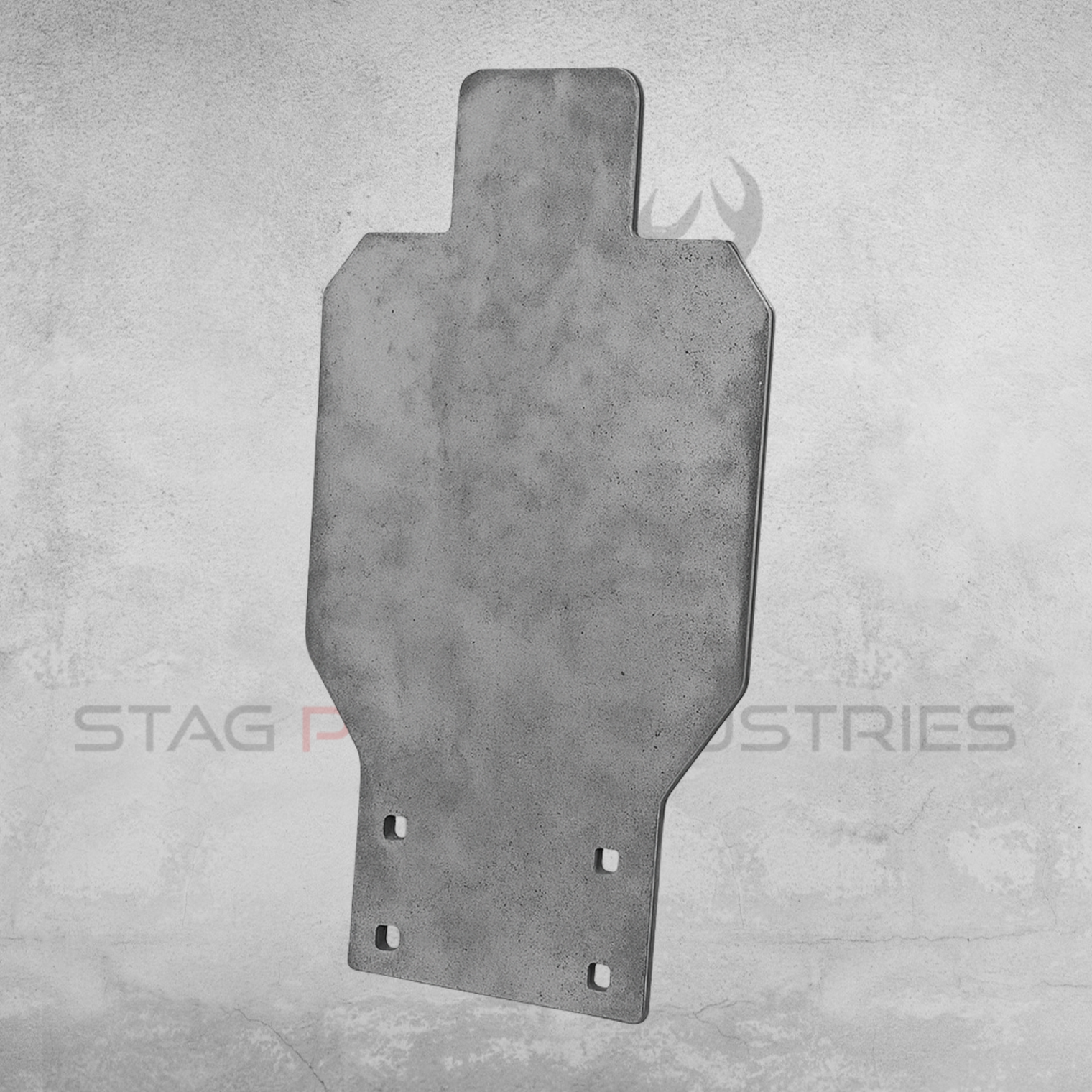 Centrefire EVO-Popper Kit – Base + Half-Size IPSC Silhouette Target (12mm AR500 Armour)