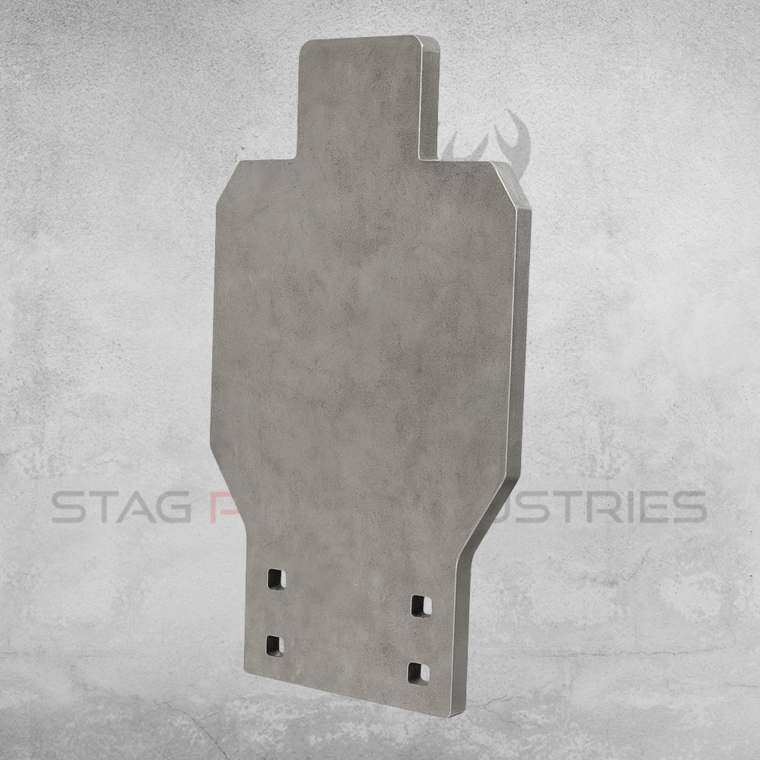 Centrefire Magnum EVO-Popper Kit – Base + Half-Size IPSC Silhouette Target (16mm AR500 Armour)