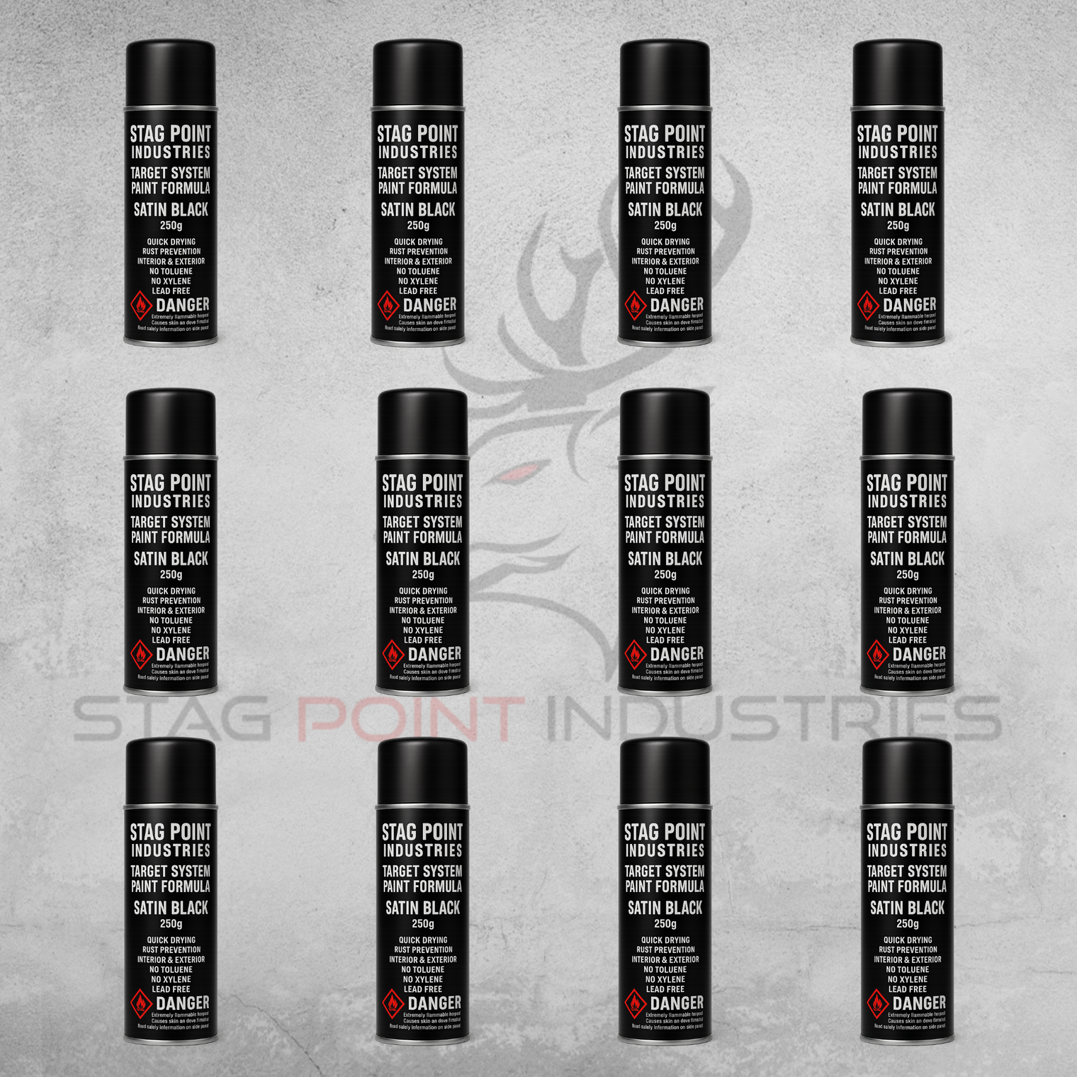 TARGET SYSTEM SPRAY PAINT - SATIN BLACK