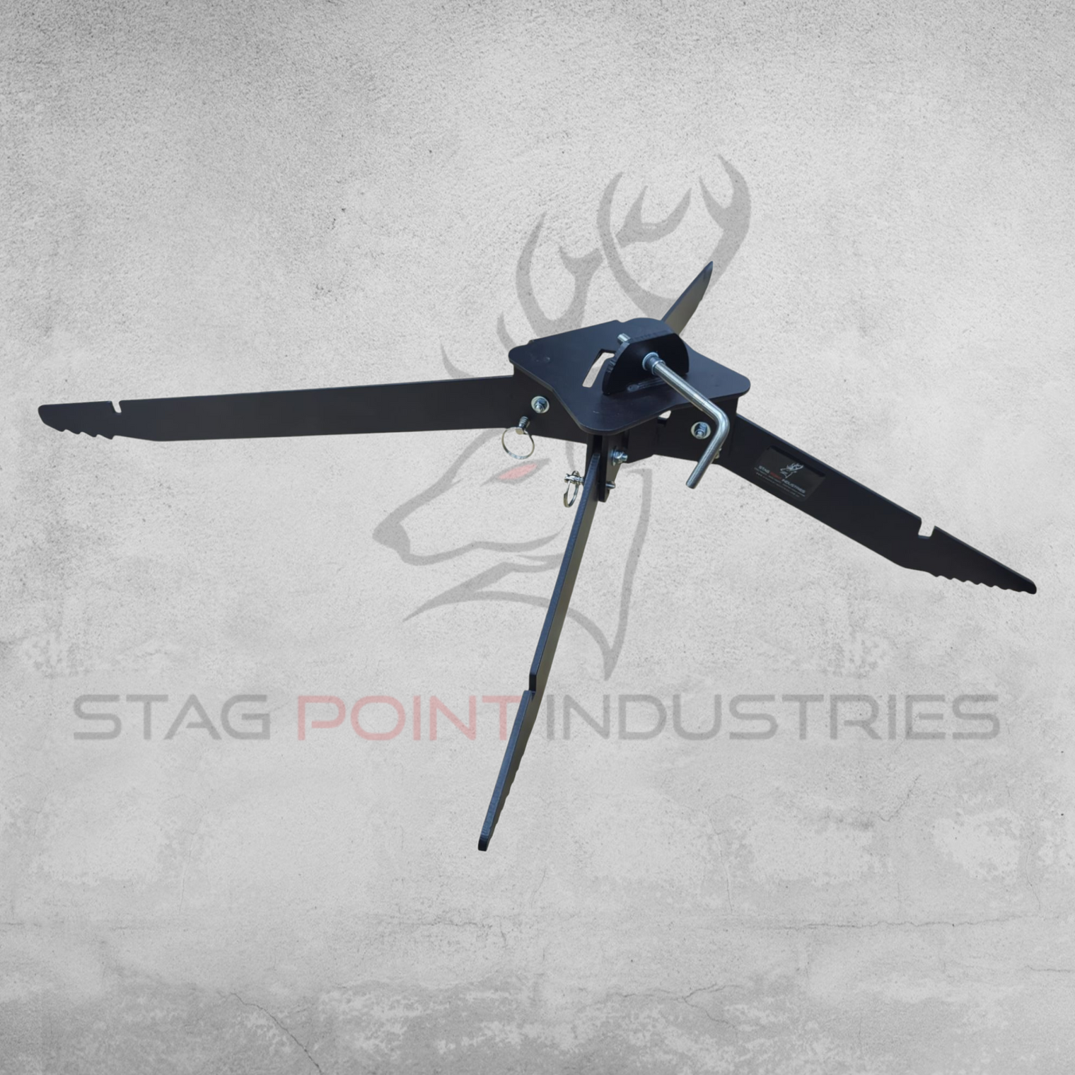 DT-Alpha Duelling Tree Bundle – Centrefire Kit with REACK X-BASE & X6 100mm AR500 Flip Paddles