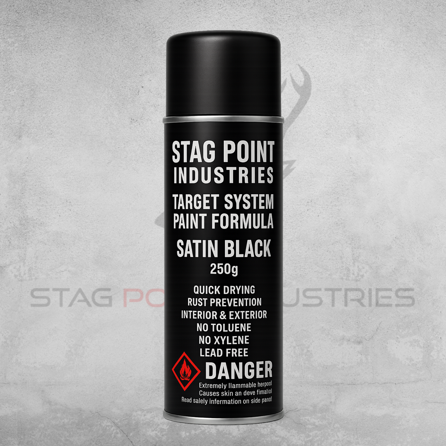 TARGET SYSTEM SPRAY PAINT - SATIN BLACK
