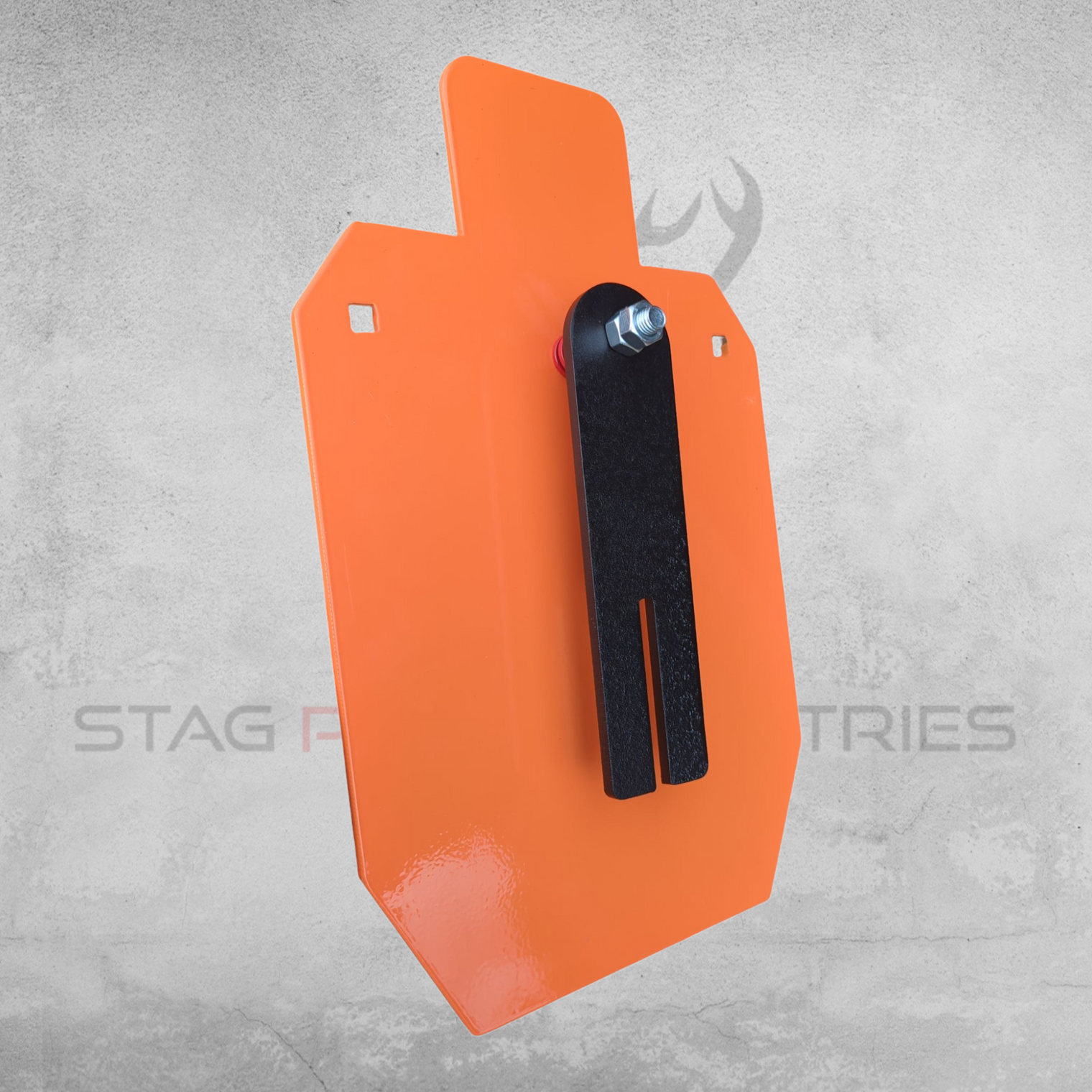 "Hit-Factor" Bundle – Pistol/Light Rifle CENTREFIRE Scorpion Post Target Stand + Half-Size IPSC Silhouette Target (8mm AR500 Armour)