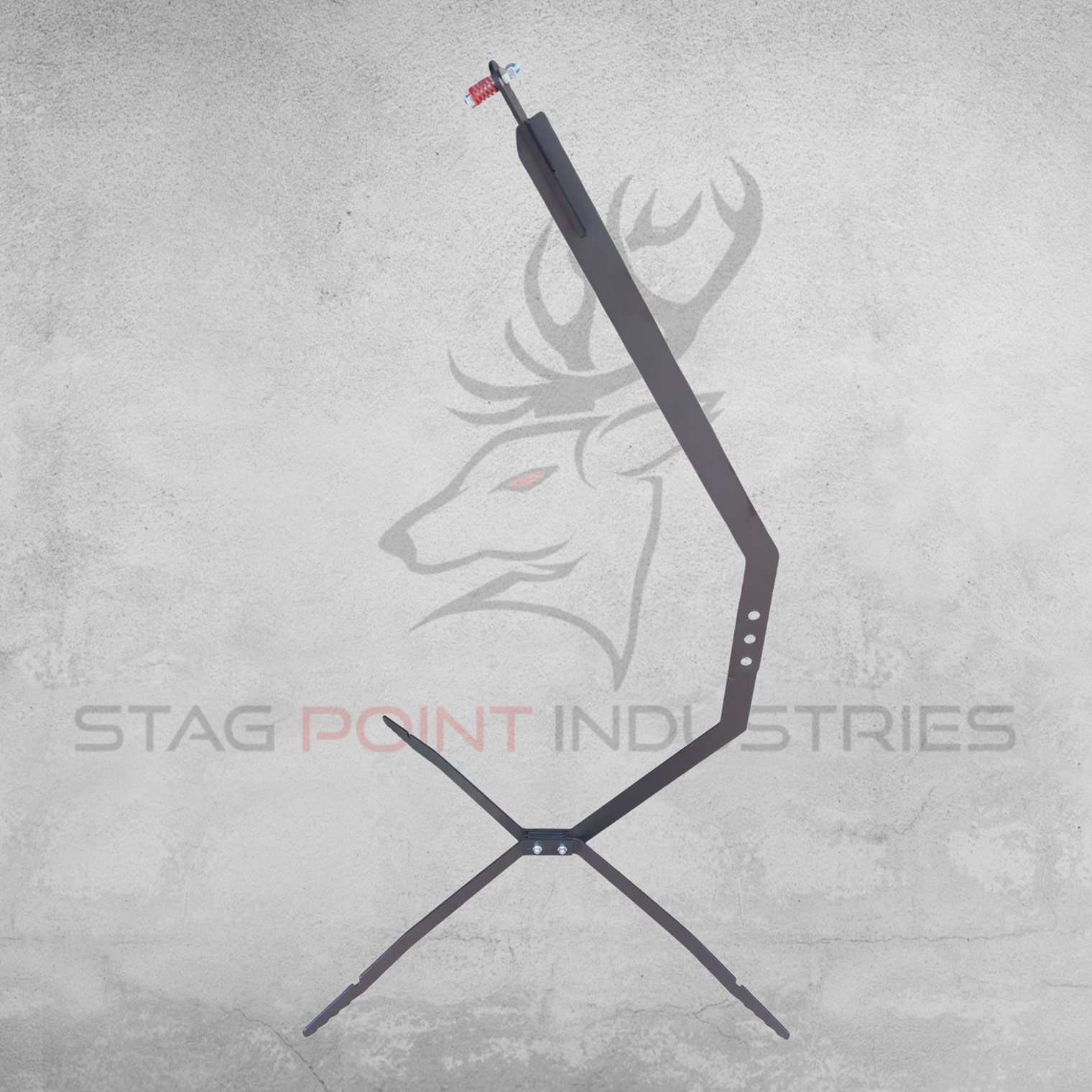 "Hit-Factor" Bundle – Pistol/Light Rifle CENTREFIRE Scorpion Post Target Stand + Half-Size IPSC Silhouette Target (8mm AR500 Armour)